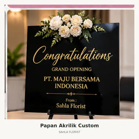 Papan Bunga Akrilik Grand Depok City